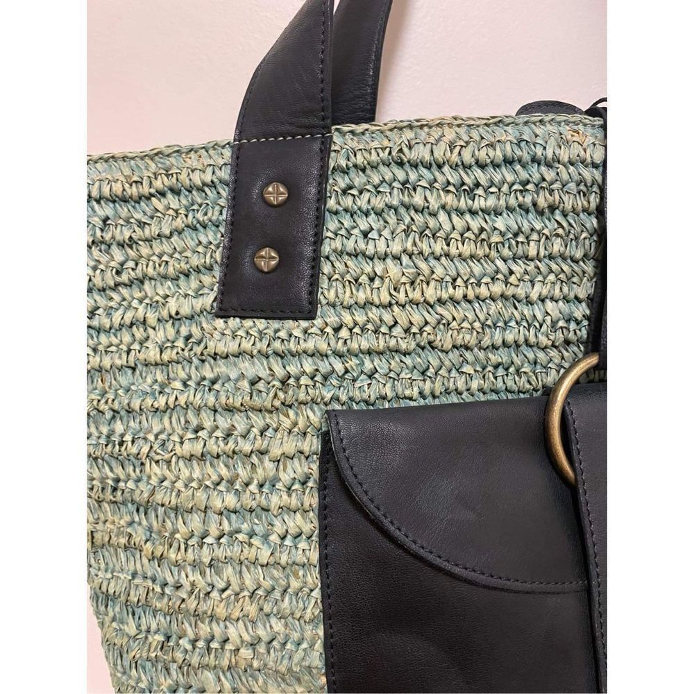 New Free People En Riva Raffia Tote 19L x 14H x 8 W - Picture 6 of 9